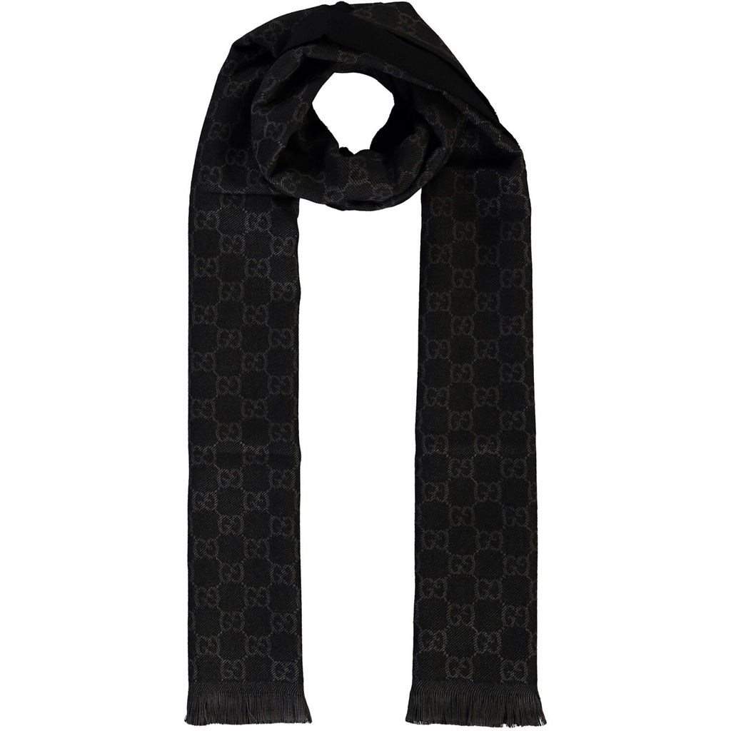 Bufanda Gucci para hombre 33x180 negra