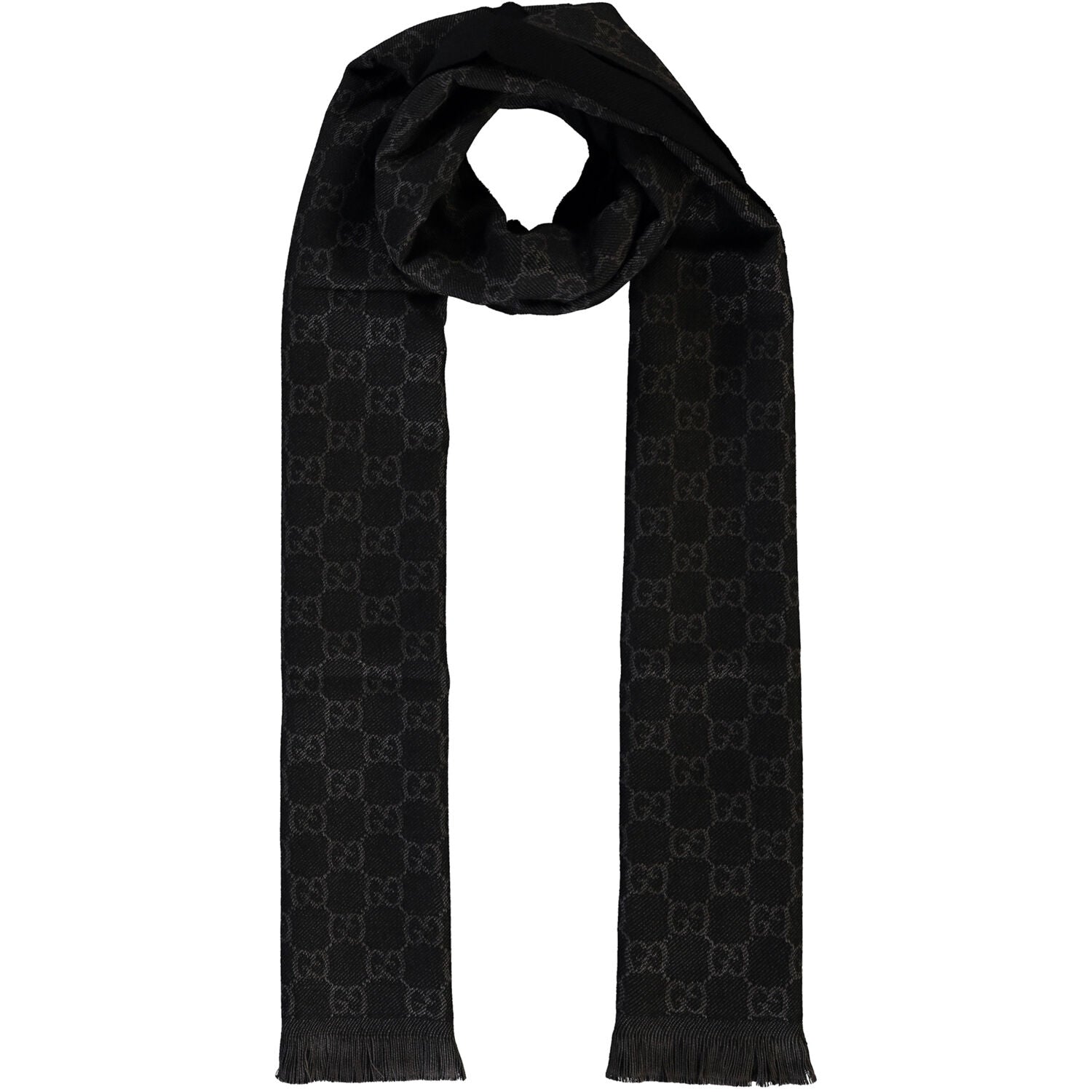 Bufanda Gucci para hombre 33x180 negra
