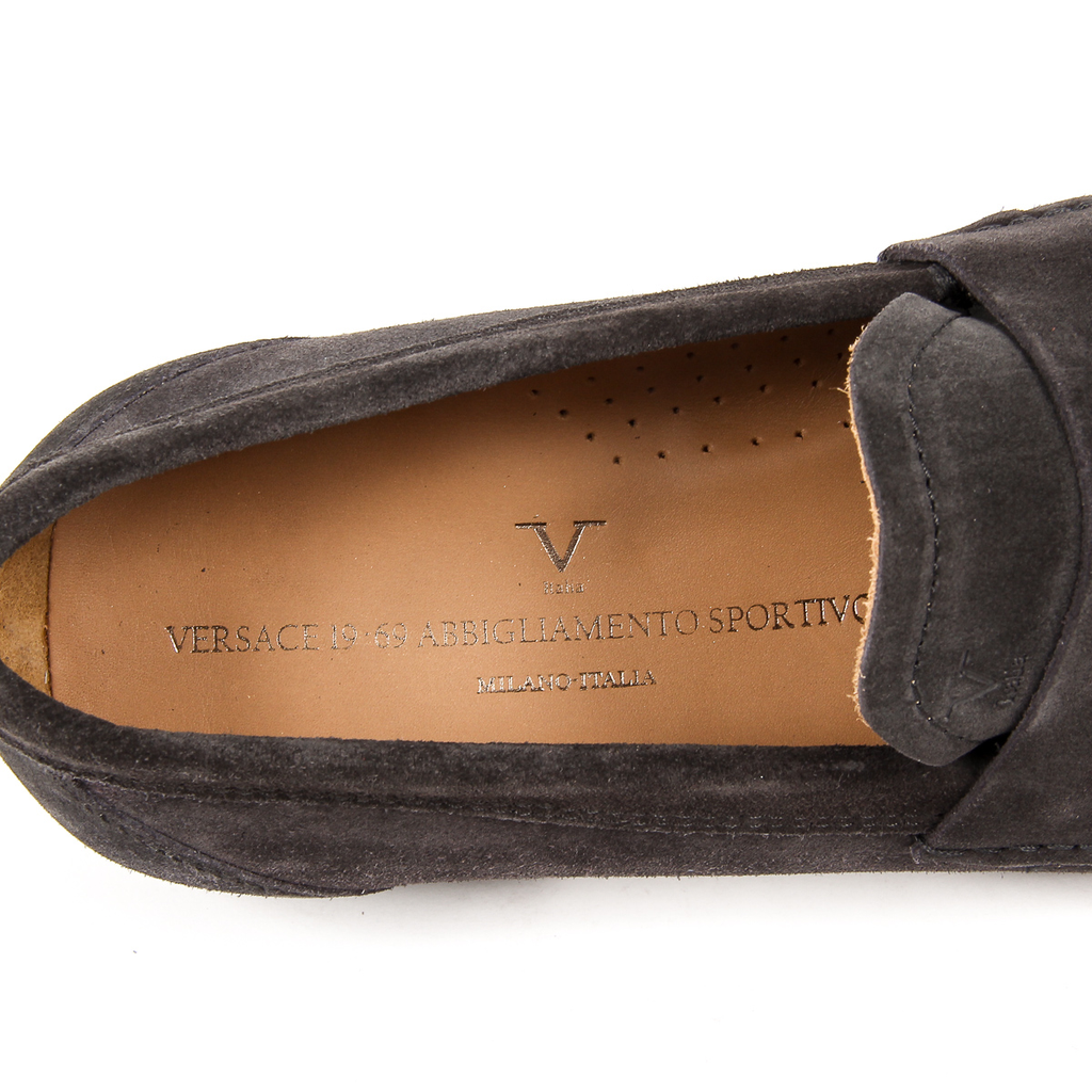Mocasines V 1969 Italia para hombre, gris oscuro, LEONARDO