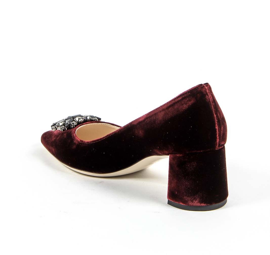 V 1969 Italia Zapatos de salón para mujer 3109244 VELLUTO BURDEOS