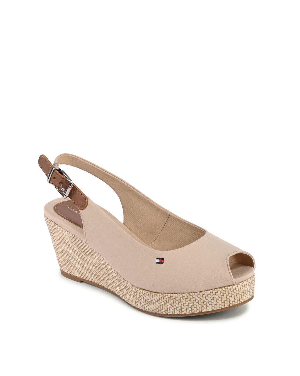 Tommy Hilfiger - Sandalias de cuña para mujer, color beige, FW0FW04788ACR