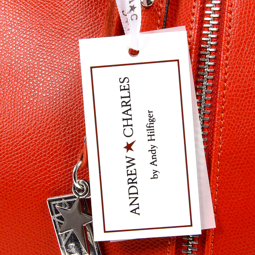 Andrew Charles Womens Handbag Red ETHEL