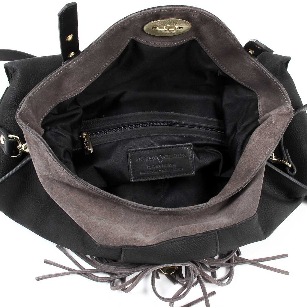 Bolso de mano para mujer Andrew Charles negro LUCY