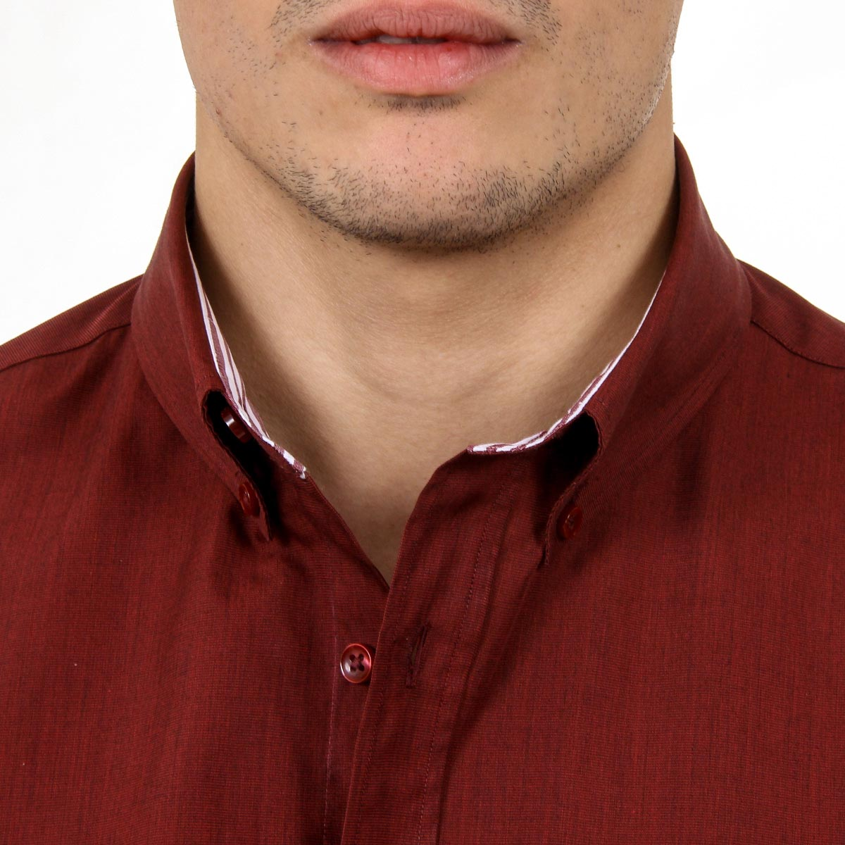 Ufford & Suffolk Polo Club Camisa Hombre USC02 B3 BURDEOS