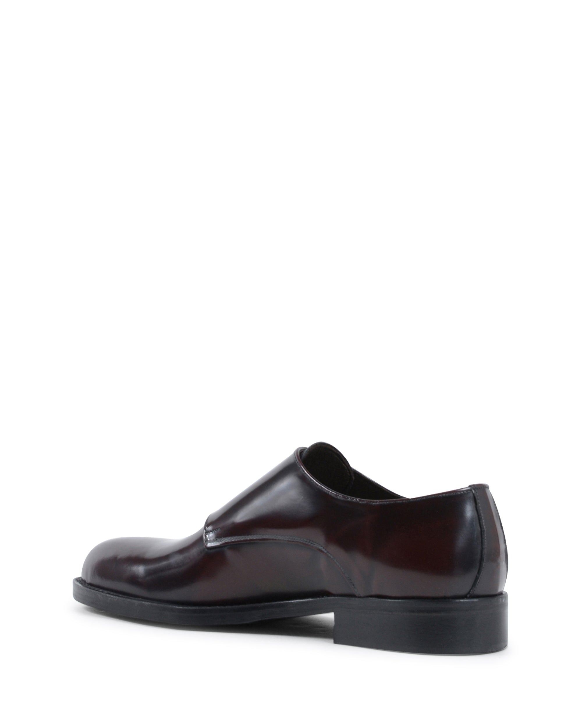 19V69 Italia - Zapato de doble hebilla para hombre, color burdeos 1210 MP ABRASIVATO BORDEAUX