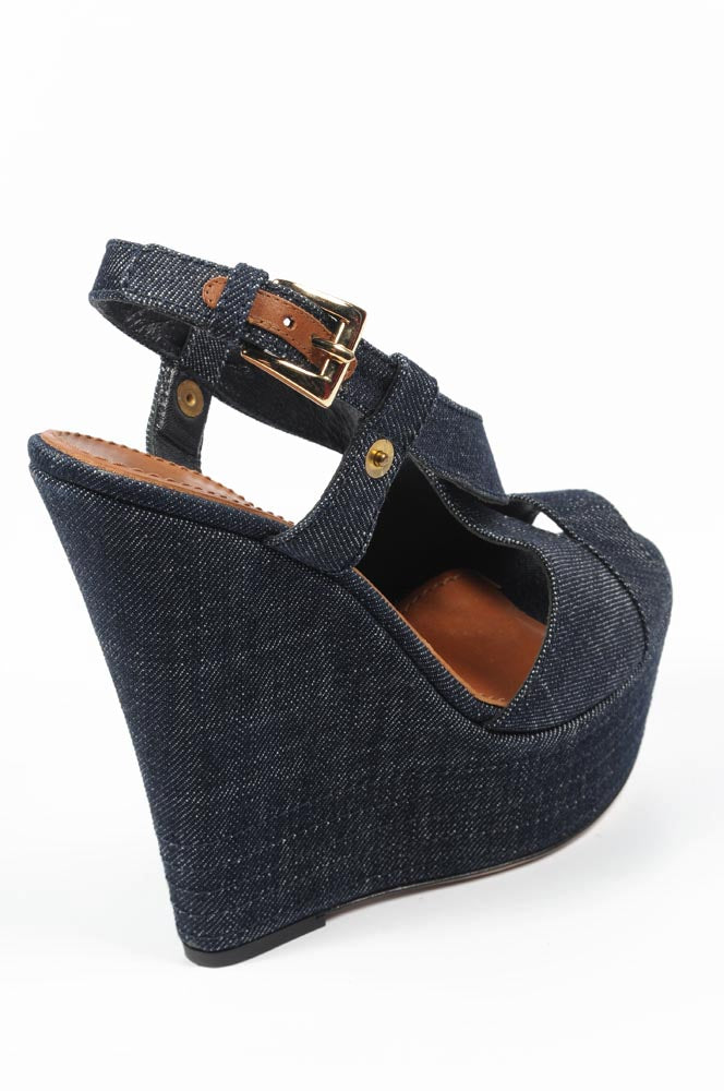 Alpargatas de cuña para mujer Sebastian Milano S5309 JEANS VALIVO