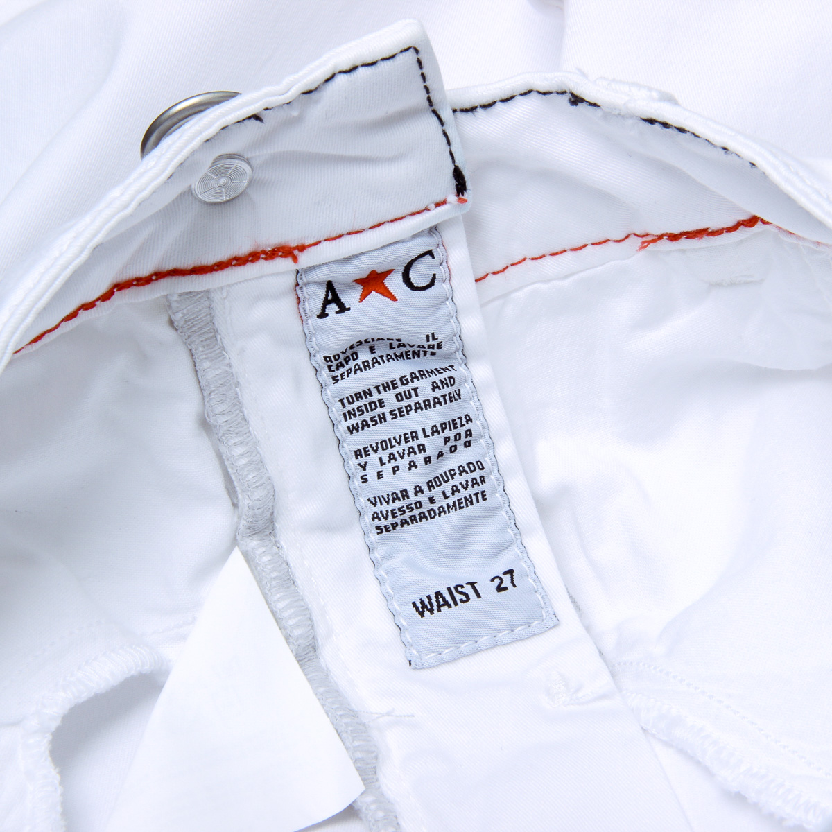 Pantalones cortos Andrew Charles para mujer, color blanco, SAFIA