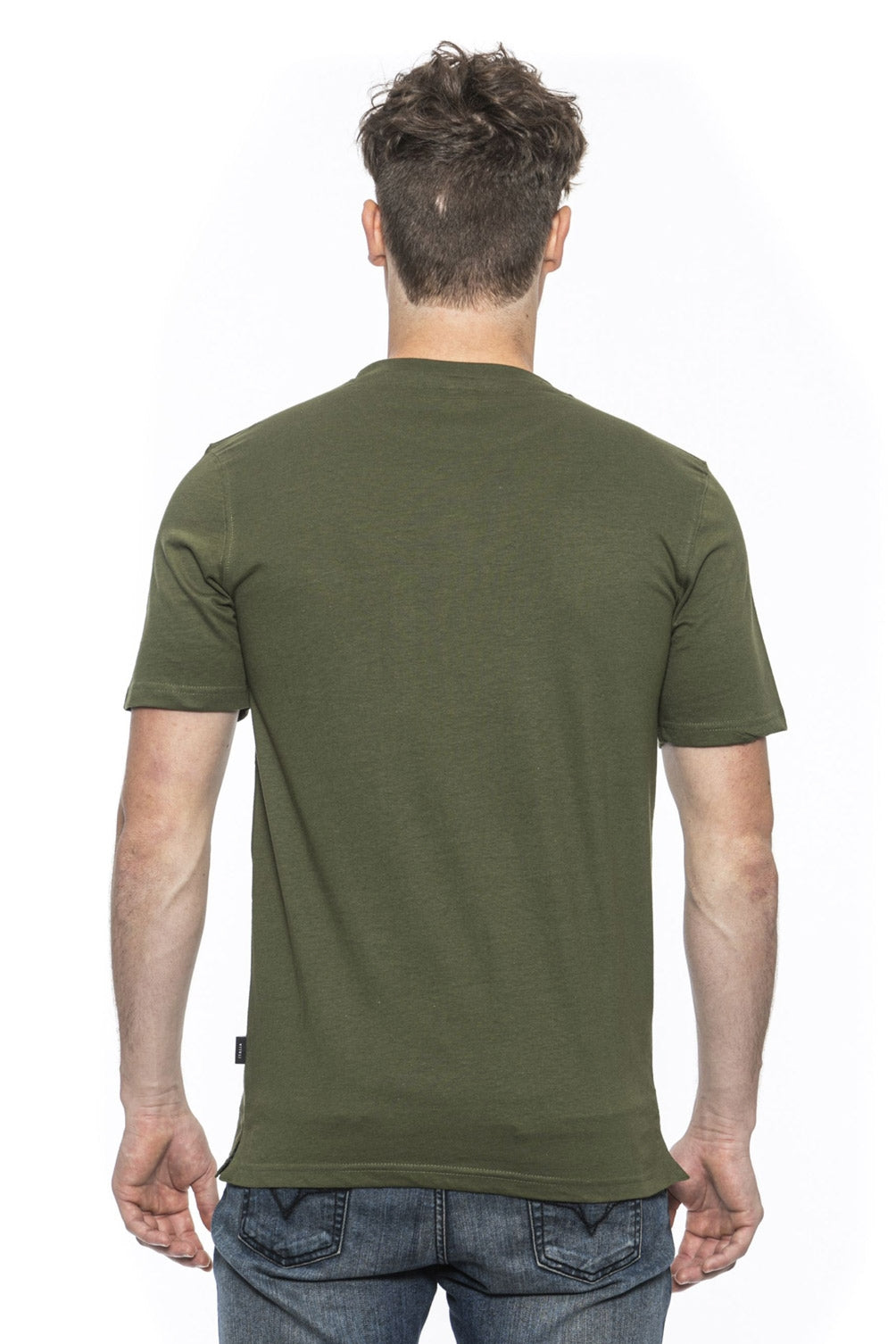 Camiseta 19V69 Italia para hombre verde IVAN OLIVE