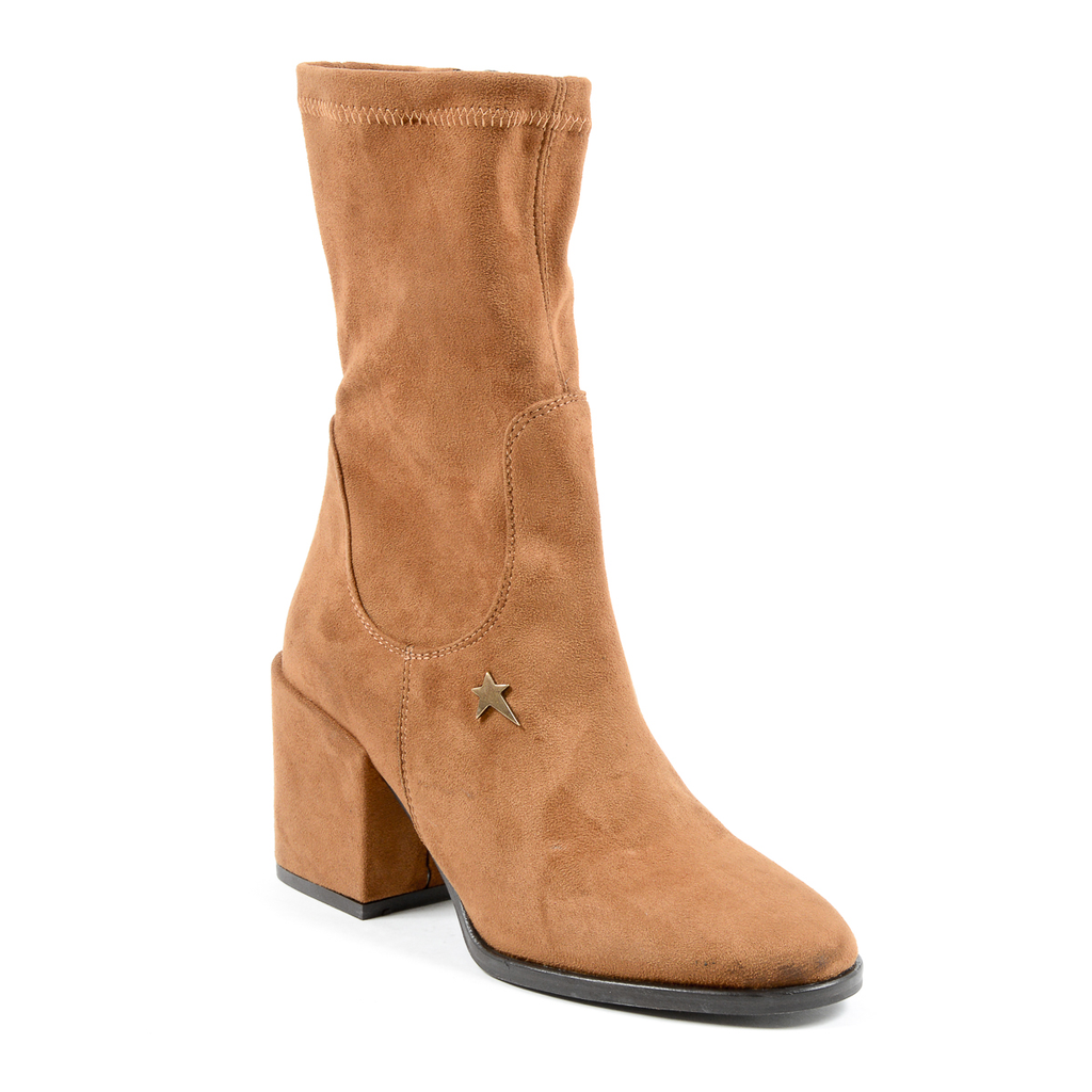 Andrew Charles Womens Short Boot Brown JONI