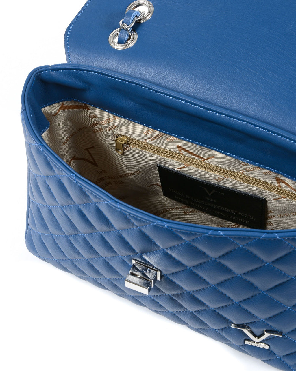 V Italia Womens Handbag Bluette V024-S SAUVAGE BLUETTE