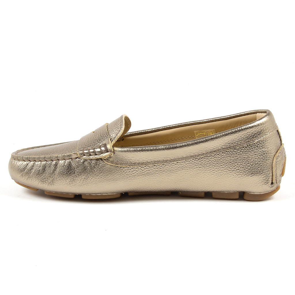 Mocasín V 1969 Italia para mujer dorado AMALFI