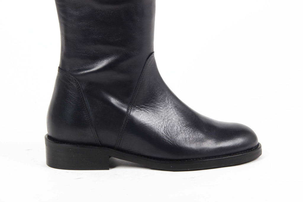V 1969 Italia Bota alta para mujer S08 VITELLO BLU