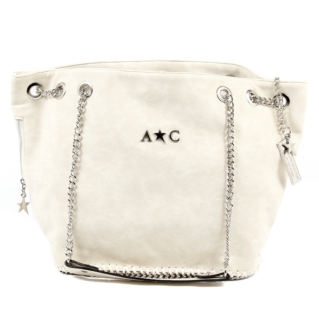 Bolso de mano para mujer Andrew Charles Beige KIARA