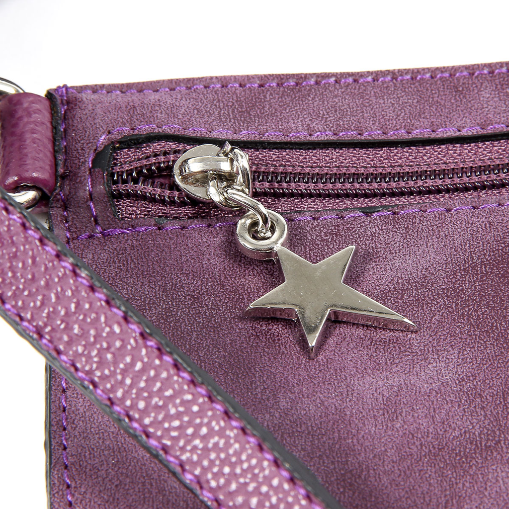 Andrew Charles Womens Handbag Purple SERINA