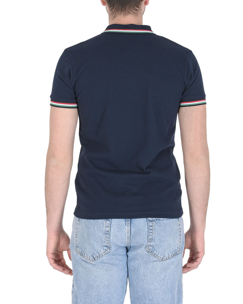 19V69 Italia Polo para hombre OLAF AZUL OSCURO