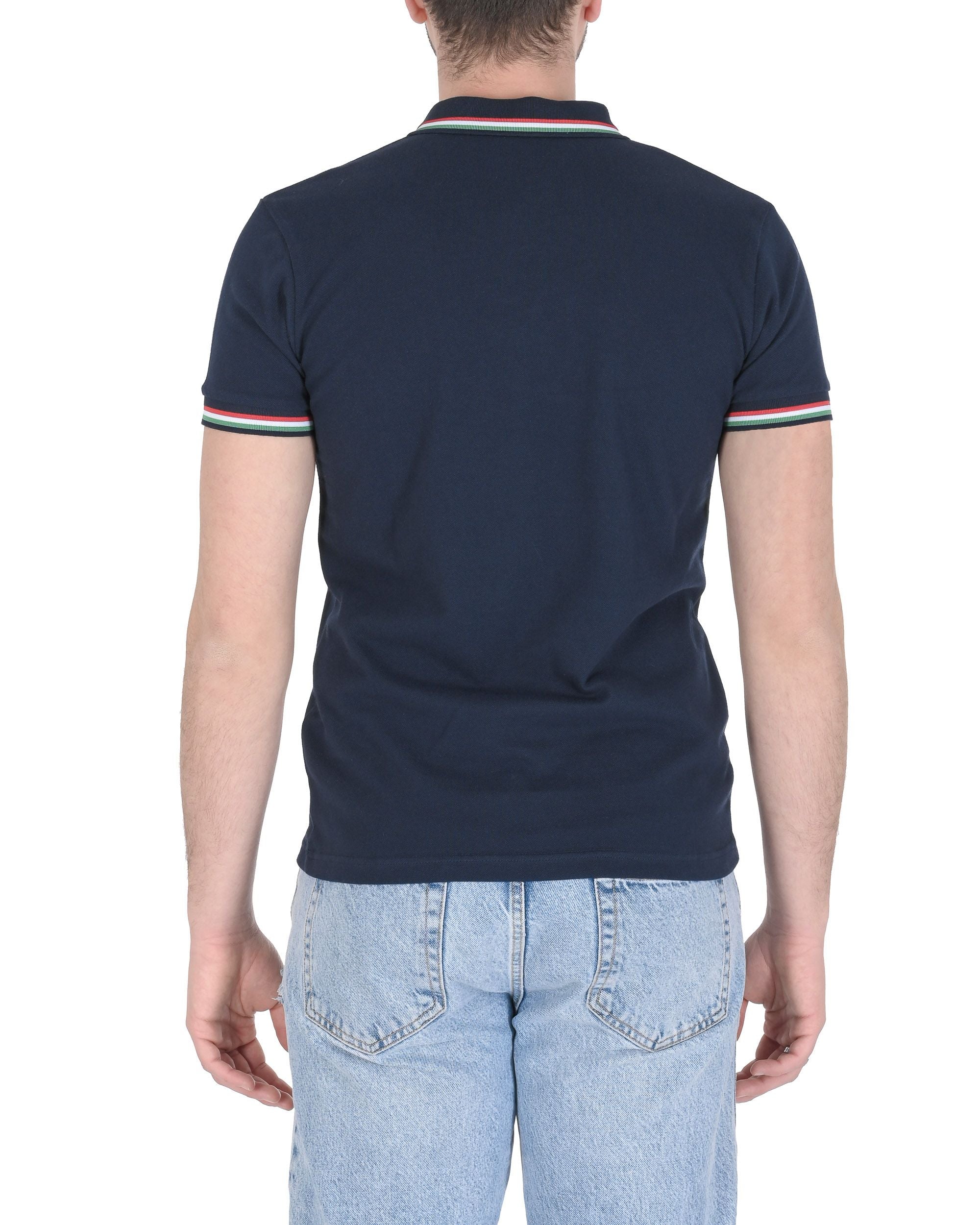 19V69 Italia Polo para hombre OLAF AZUL OSCURO