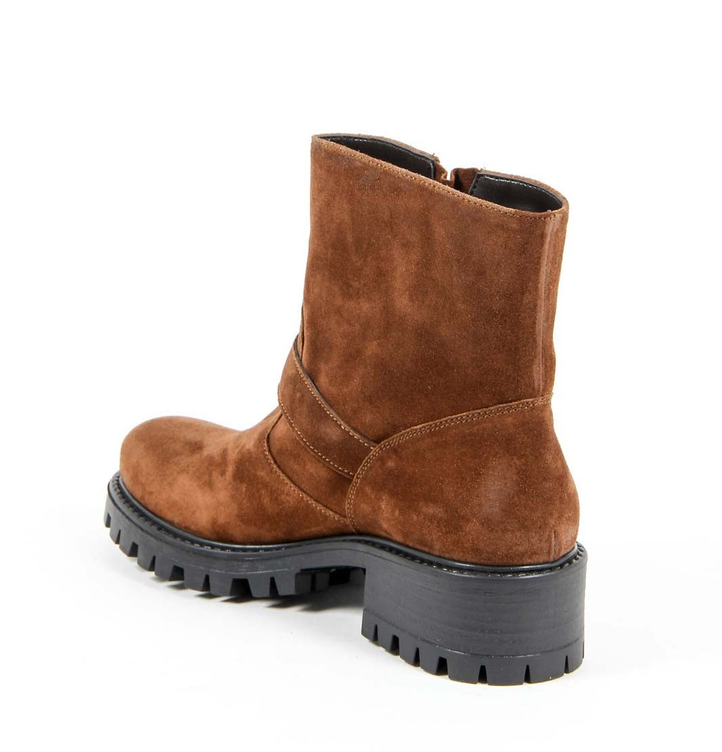Bota corta para mujer V 1969 Italia B1441 TERCIOPELO ÓXIDO