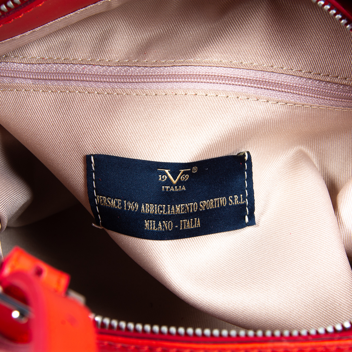 Bolso de mano para mujer V 1969 Italia rojo CLARISSA