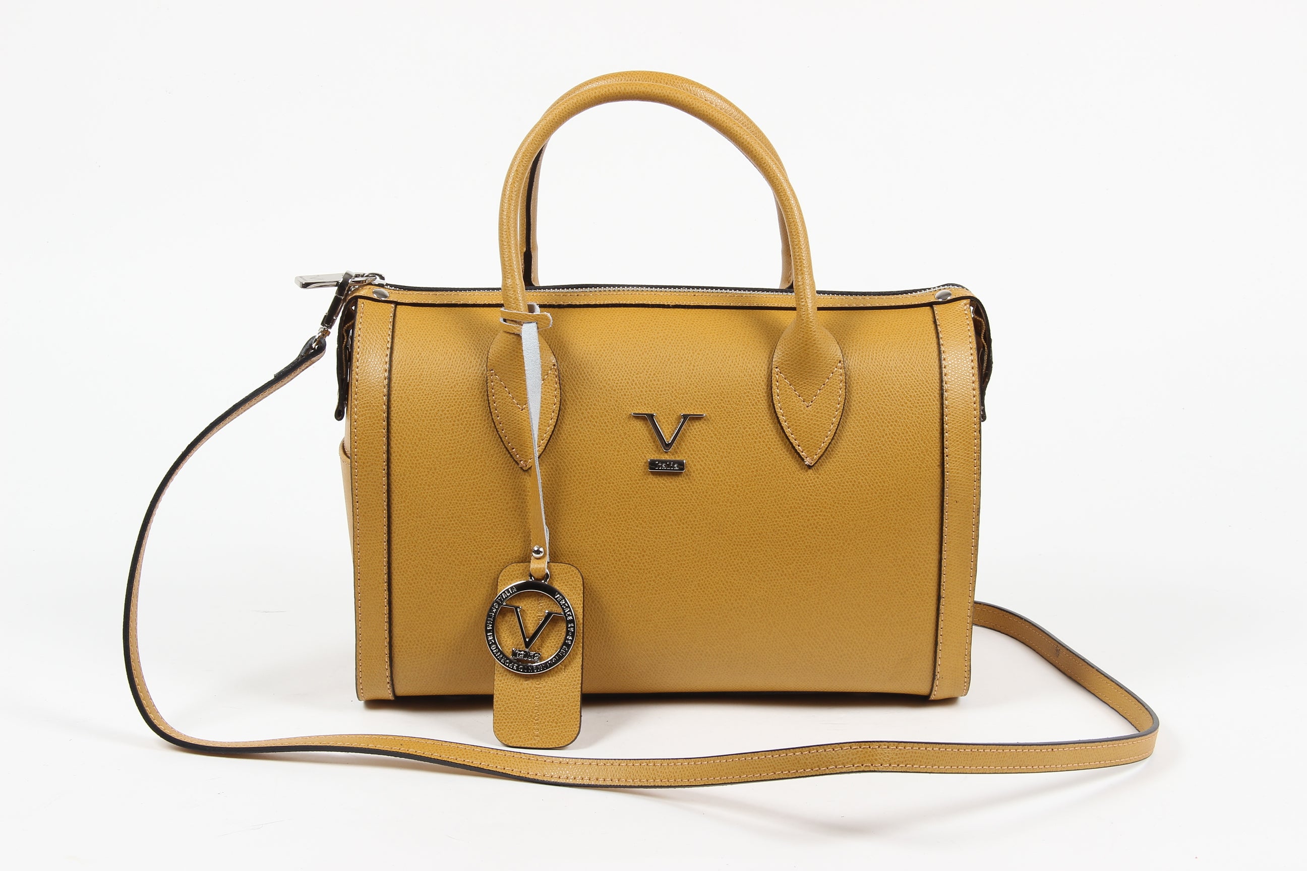 Bolso de mano para mujer V 1969 Italia V014 S MOSTAZA