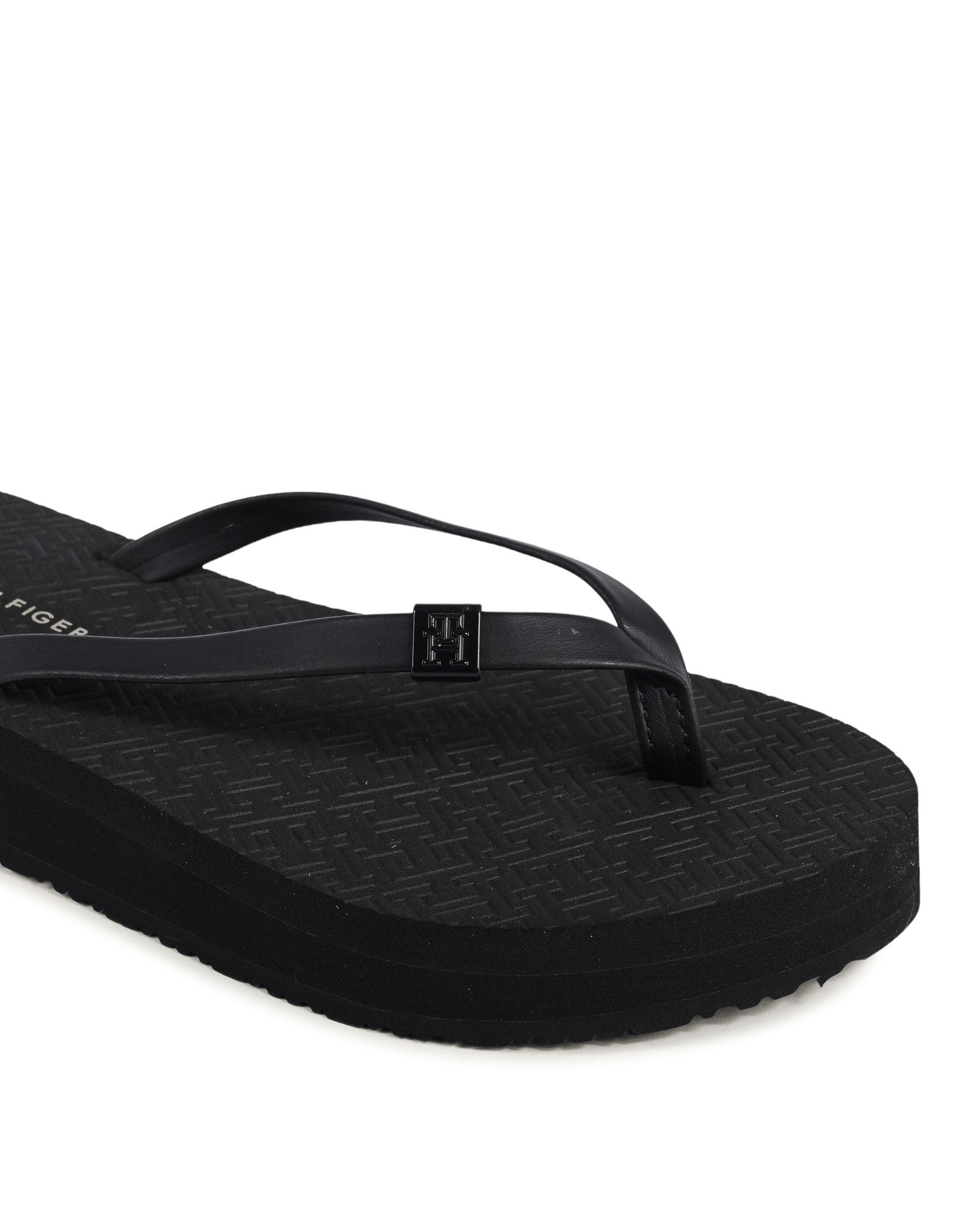 Chanclas Tommy Hilfiger para mujer negras FW0FW07854BDS