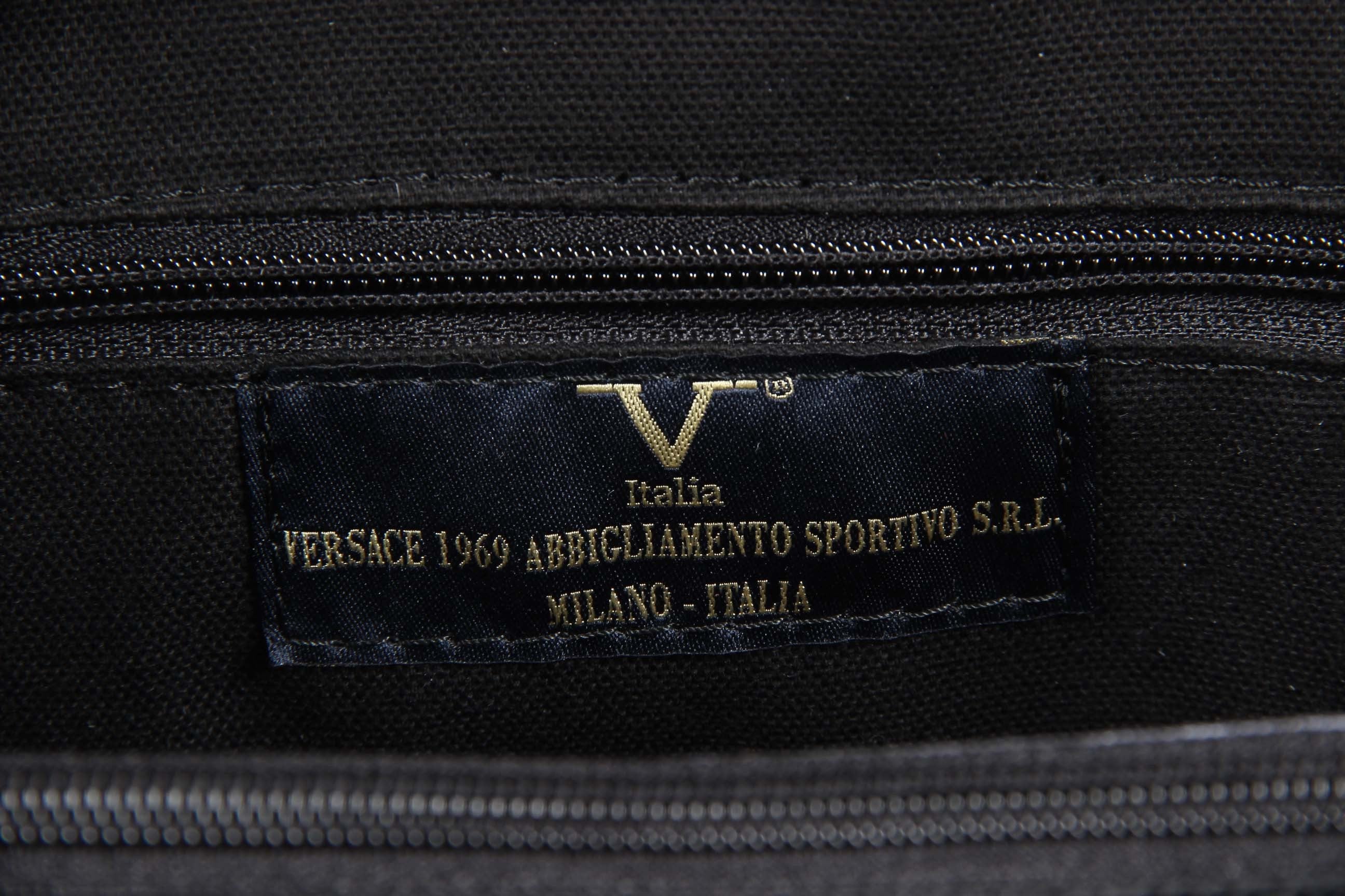 Bolso de mano para mujer V 1969 Italia V013-S SAFFIANO NEGRO