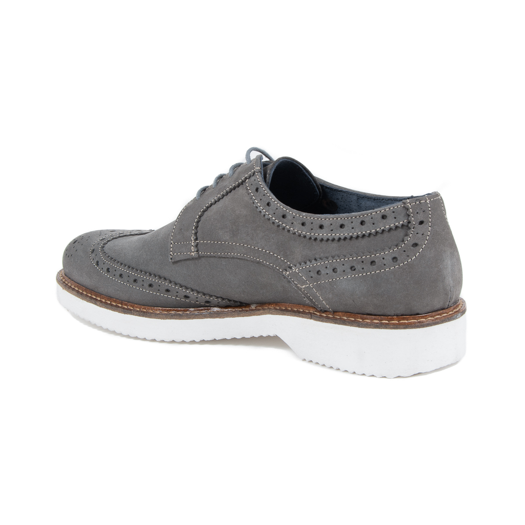 V 1969 Italia Zapato brogue para hombre gris oscuro HARRY 5141 NABUK VAR 8