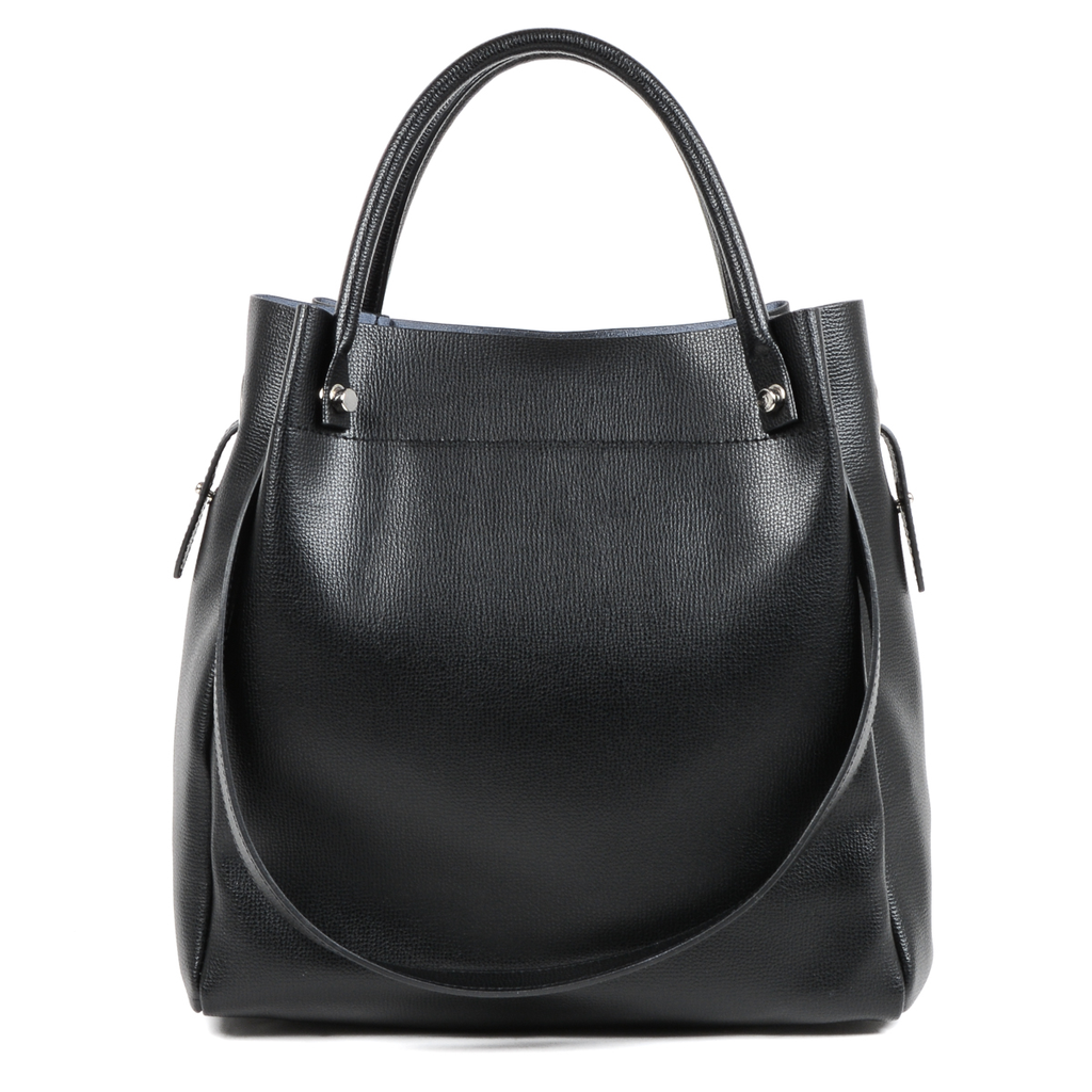 Bolso de mano para mujer V 1969 Italia negro ALESSIA