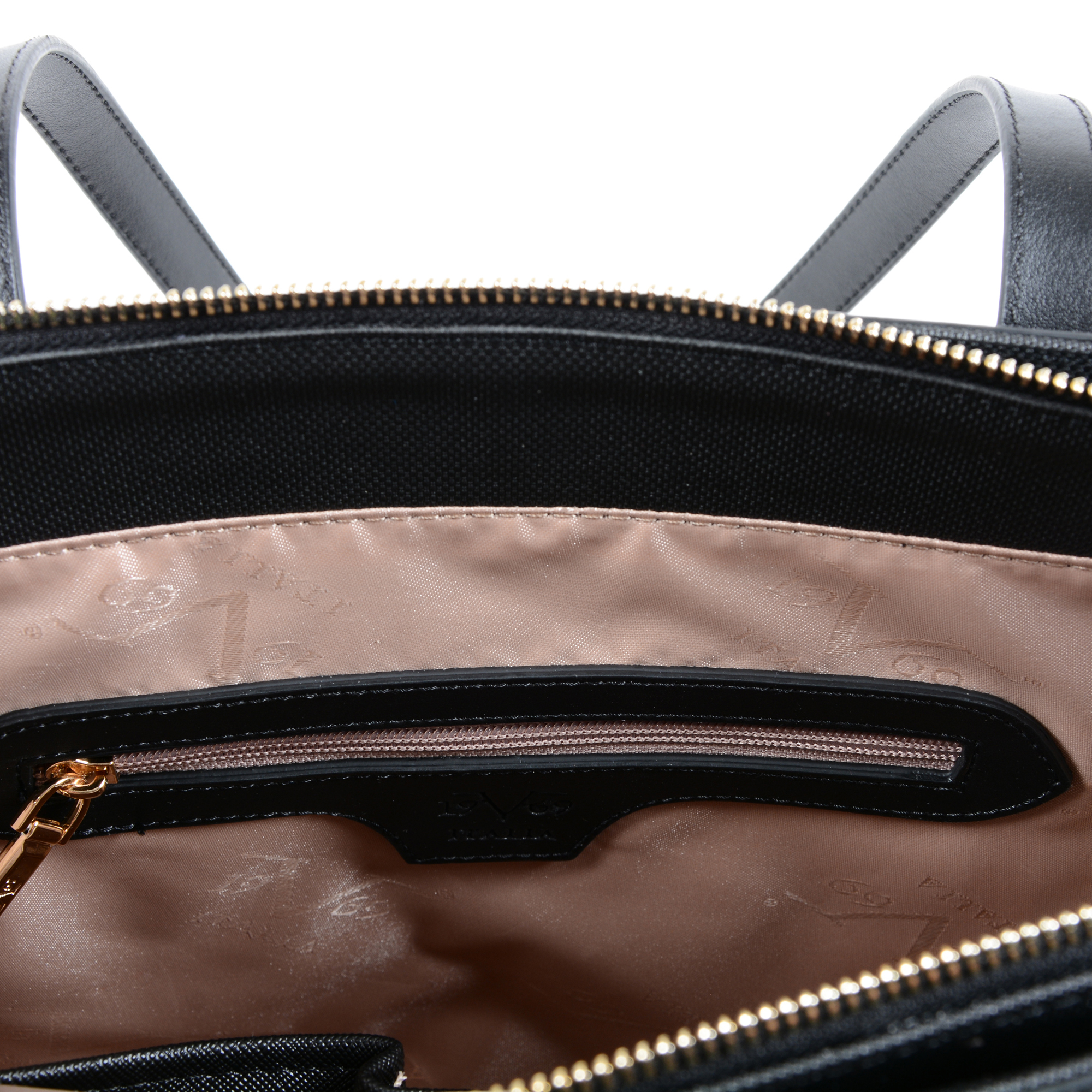 V Italia Womens Handbag Black 3301 BLACK