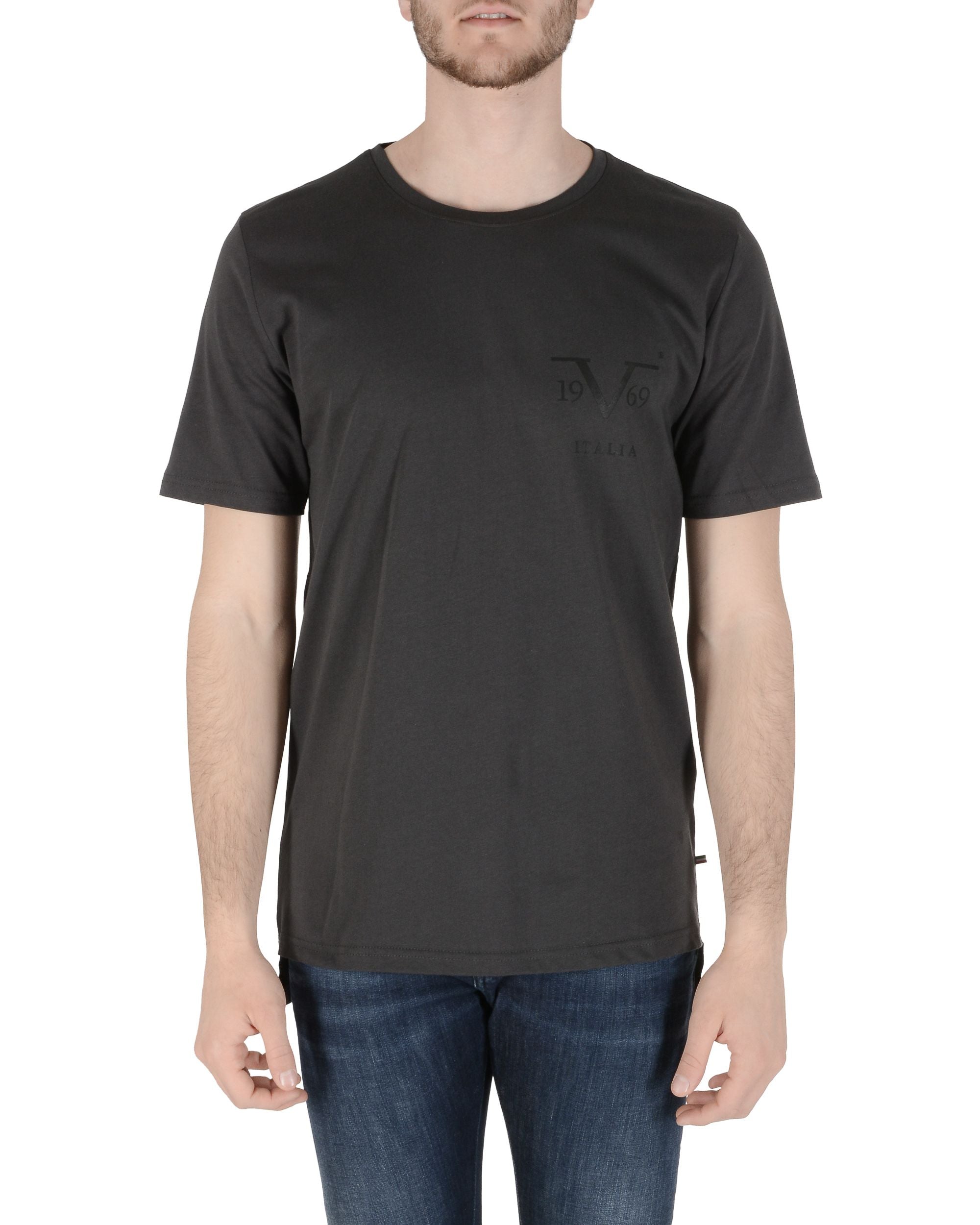 19V69 Italia Camiseta para hombre Gris oscuro PISTIKO GRIS OSCURO