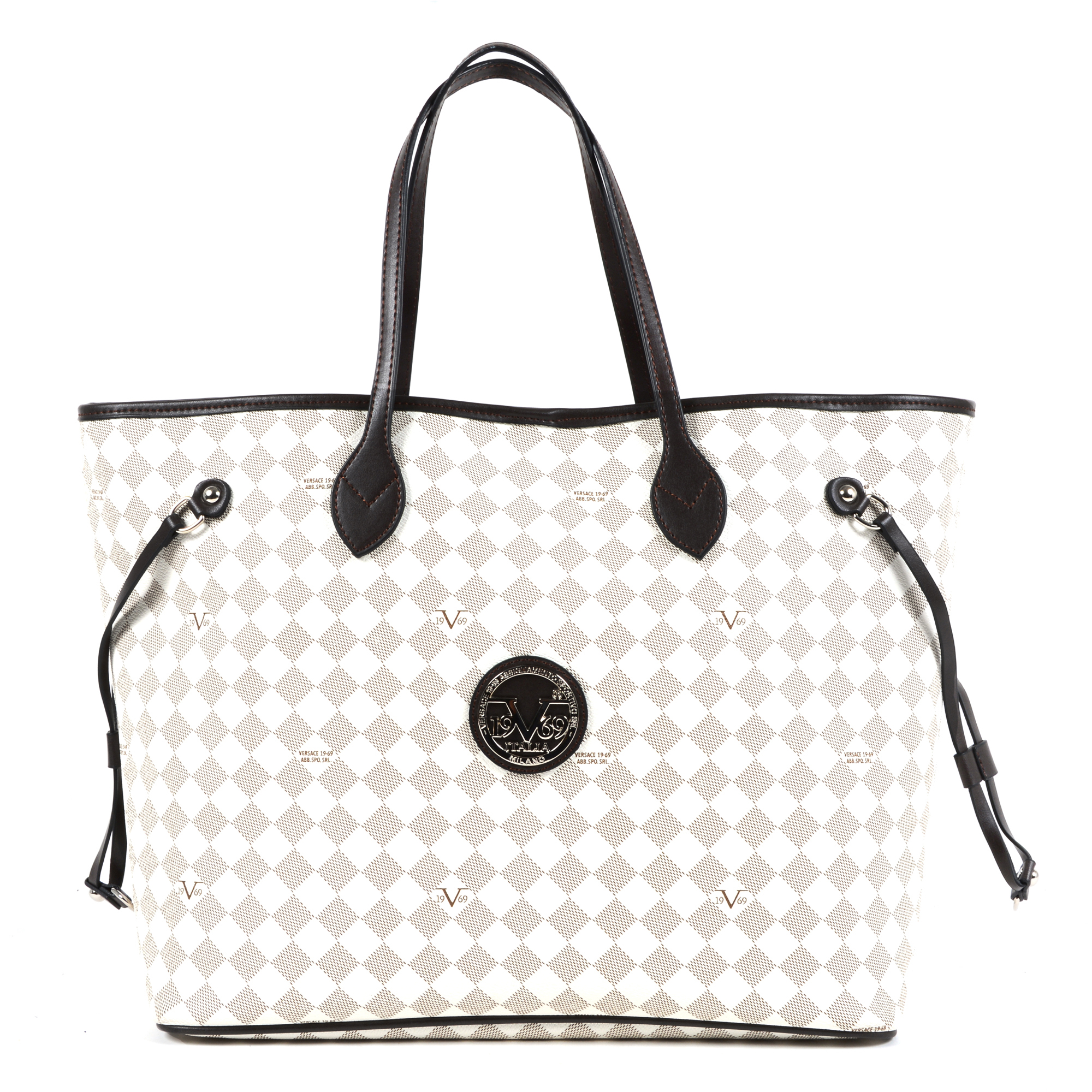 V 1969 Italia Womens Handbag White DELHI