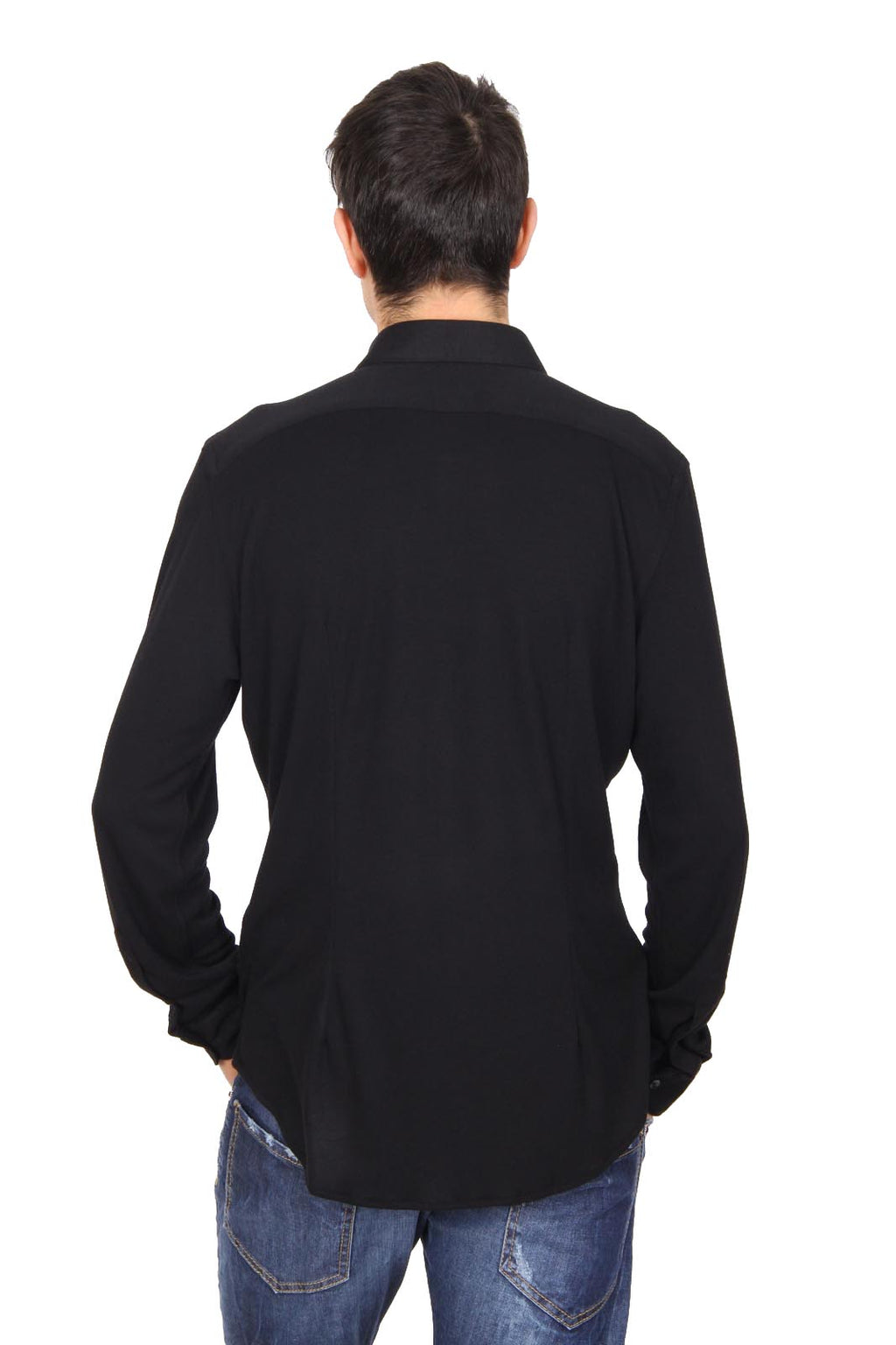 Camisa de manga larga para hombre V 1969 Italia Paris Jersey Nero