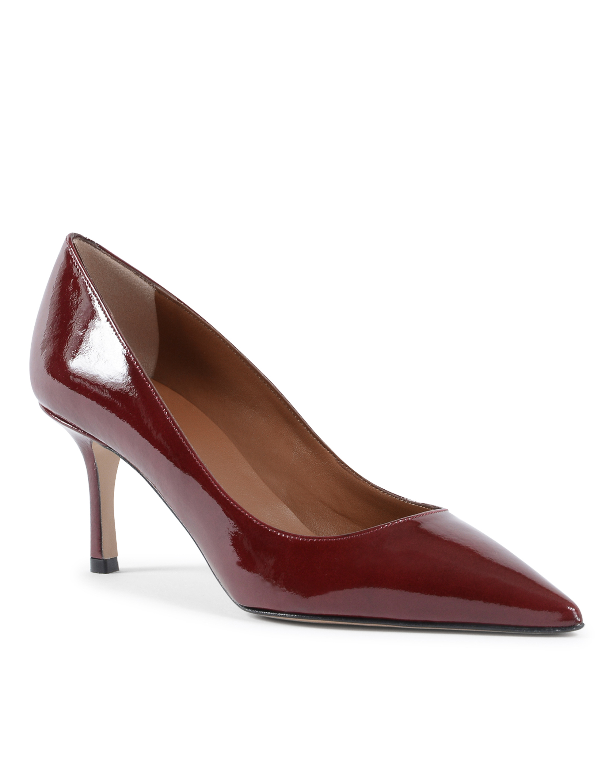 19V69 Italia Womens Pump Dark Red INES65 WINE PATENT