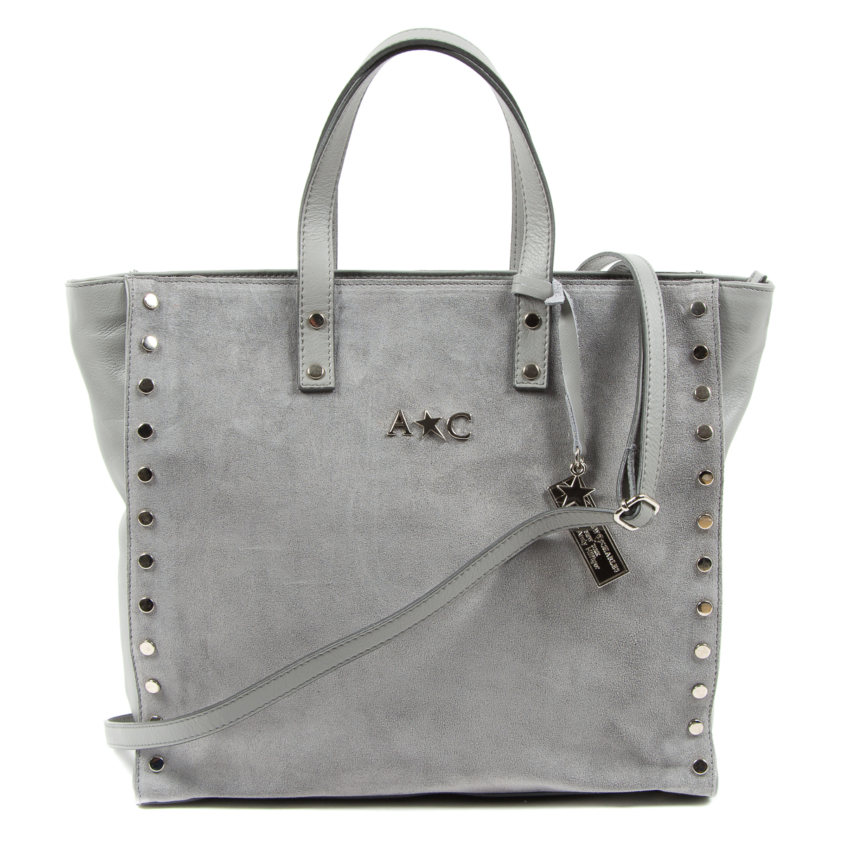Bolso de mano Andrew Charles para mujer, gris, JENNER
