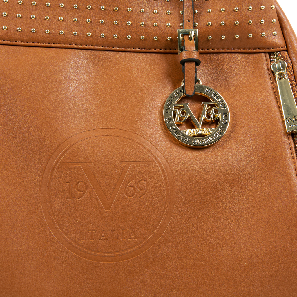 Bolso de mano para mujer V 1969 Italia marrón OLIVIA