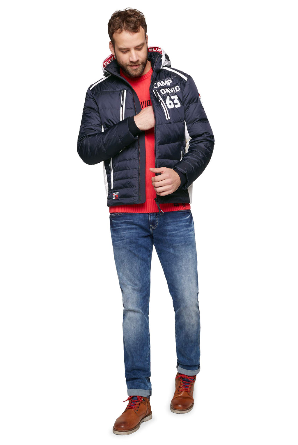 Chaqueta con capucha para hombre Camp David