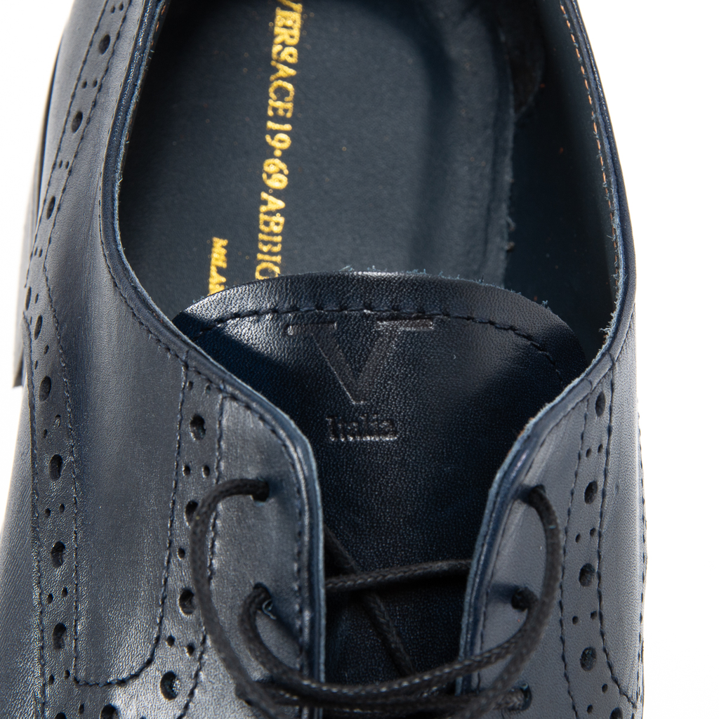 V 1969 Italia - Zapato brogue para hombre, color azul, VERNON