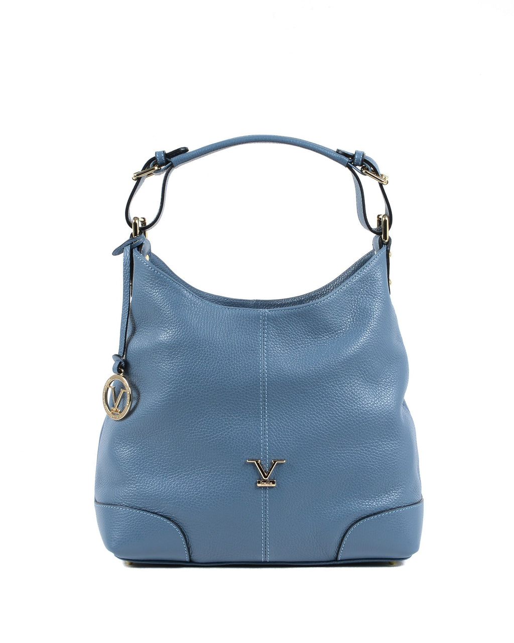 Bolso de hombro para mujer V Italia Azul claro V319 52 DOLLARO CELESTE