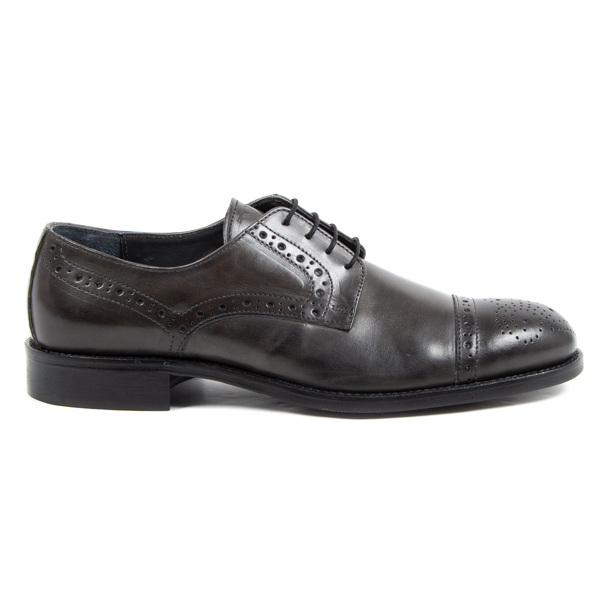 V 1969 Italia - Zapatos brogue para hombre, gris oscuro, LUKE