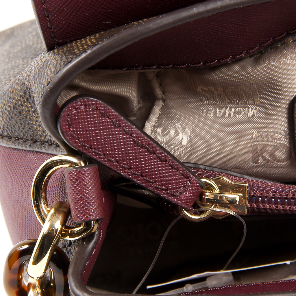 Michael Kors Womens Handbag PORTIA 35F7GPAL1B BRN PLUM
