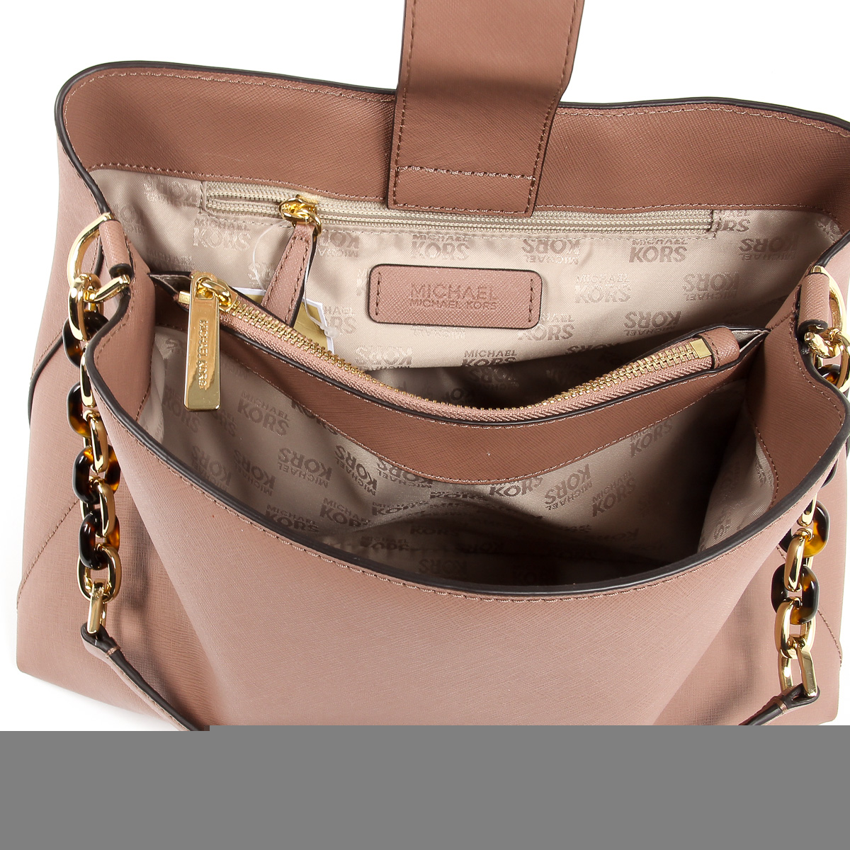 Michael Kors Womens Handbag PORTIA 35S7GPAL3L DUSTY ROSE