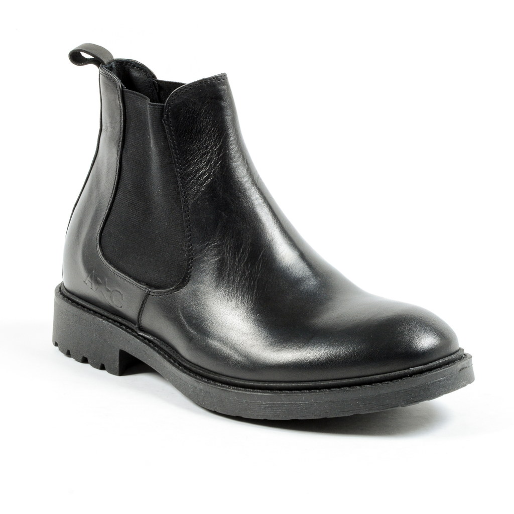 Andrew Charles Mens Ankle Boot Black KID