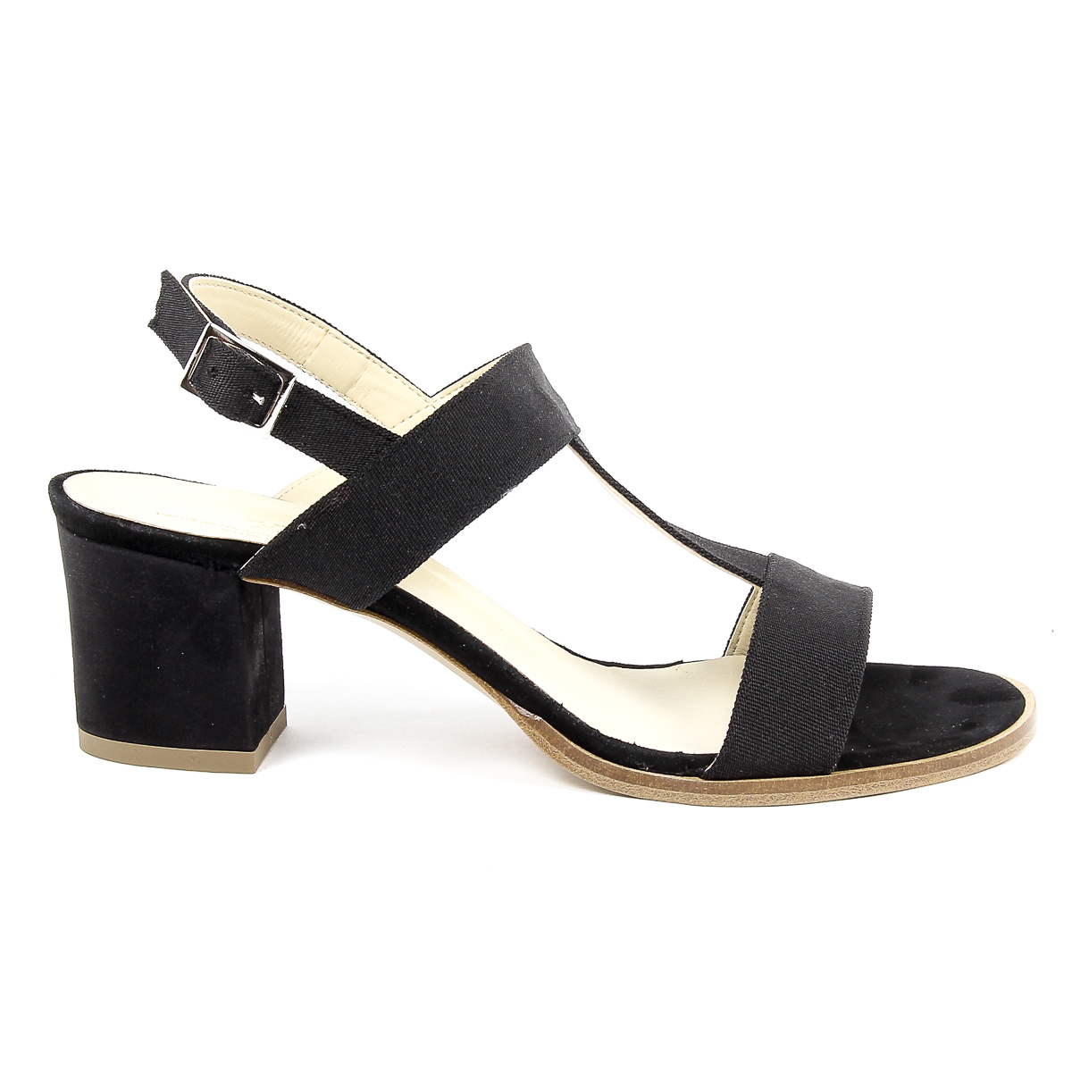 Sandalia V 1969 Italia para mujer, color negro, PERLA