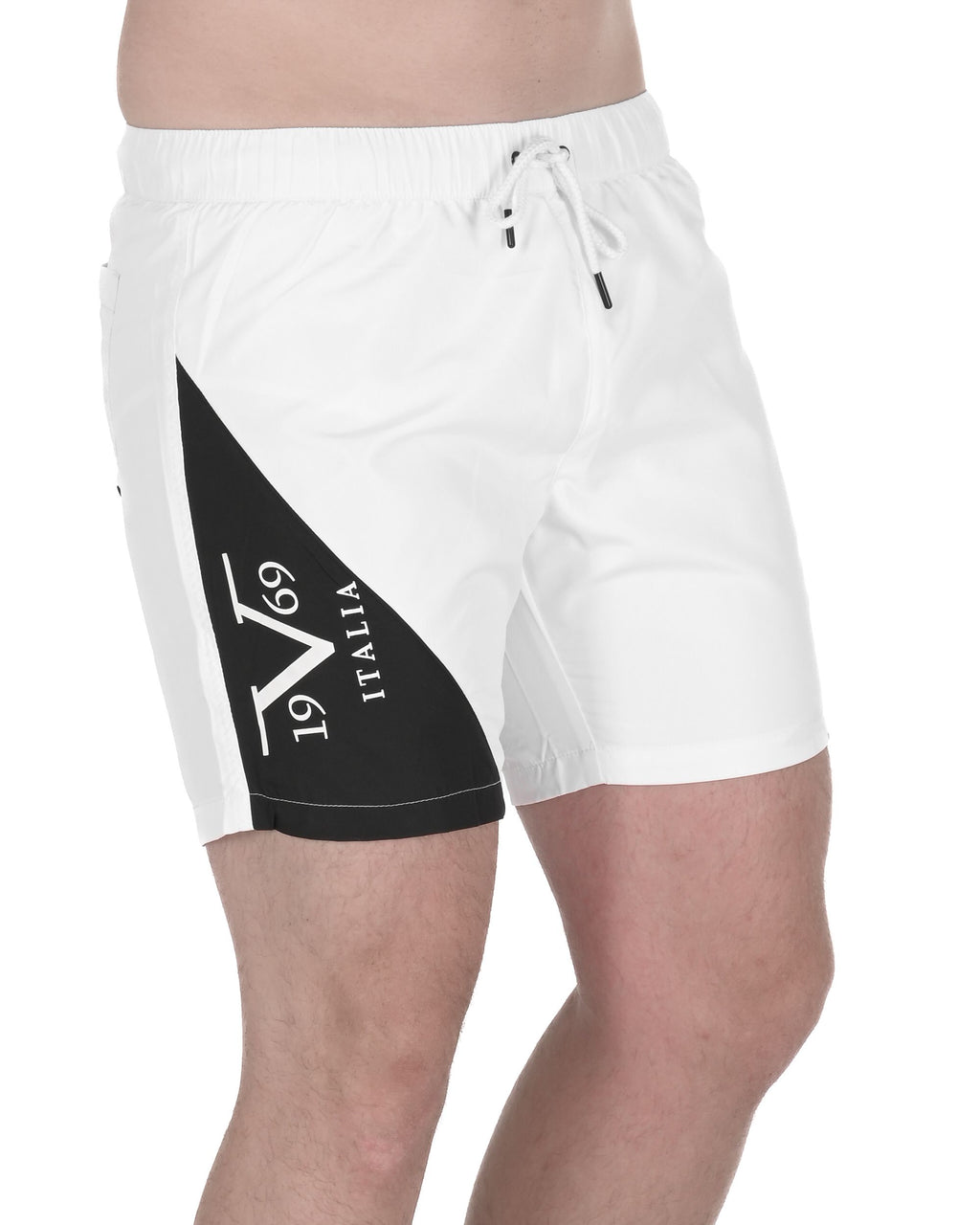 19V69 Italia Mens Swimwear Trunk VSC1MBM03 WHITE