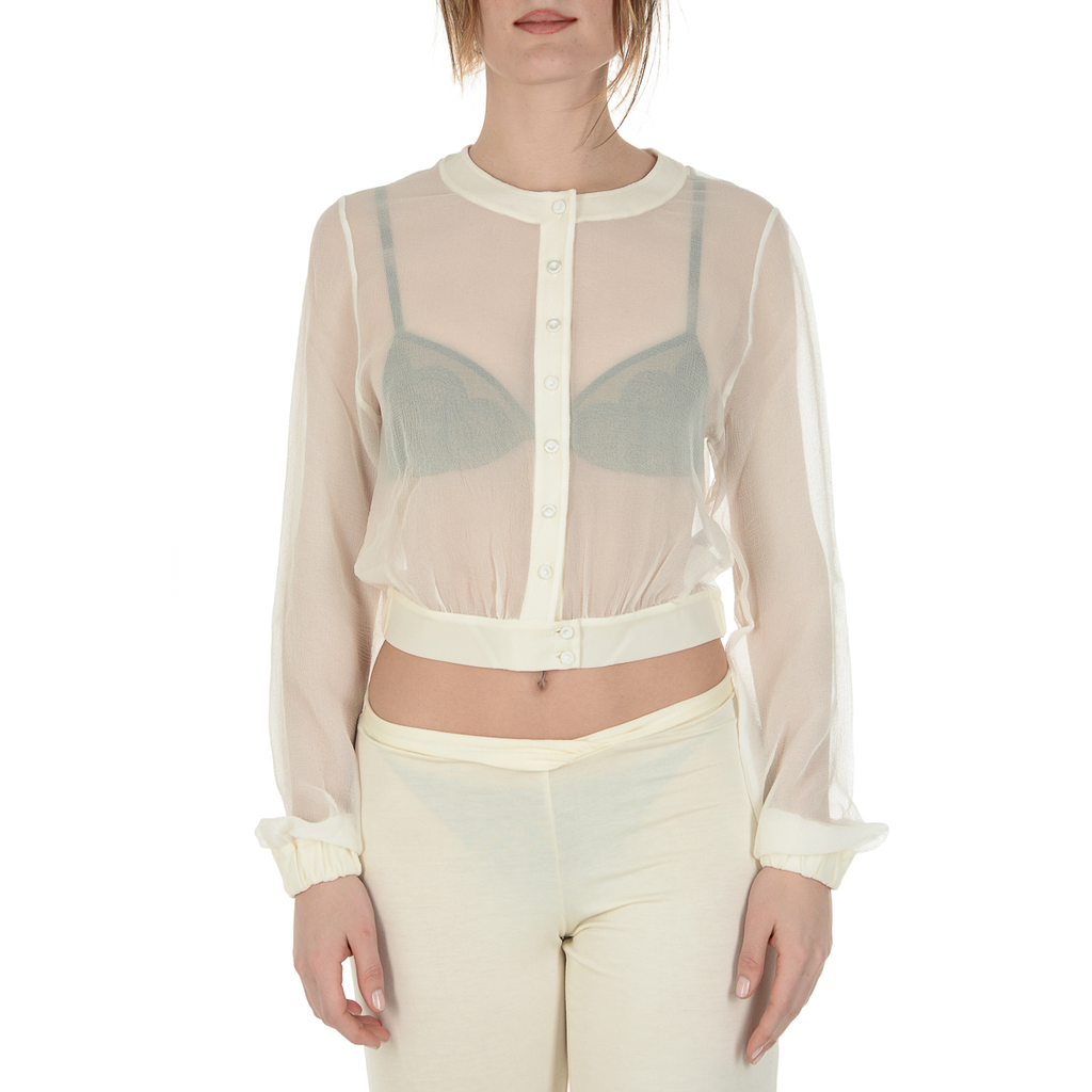 Chaqueta La Perla Top Mujer Beige