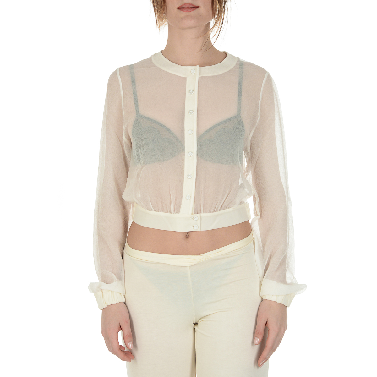 Chaqueta La Perla Top Mujer Beige