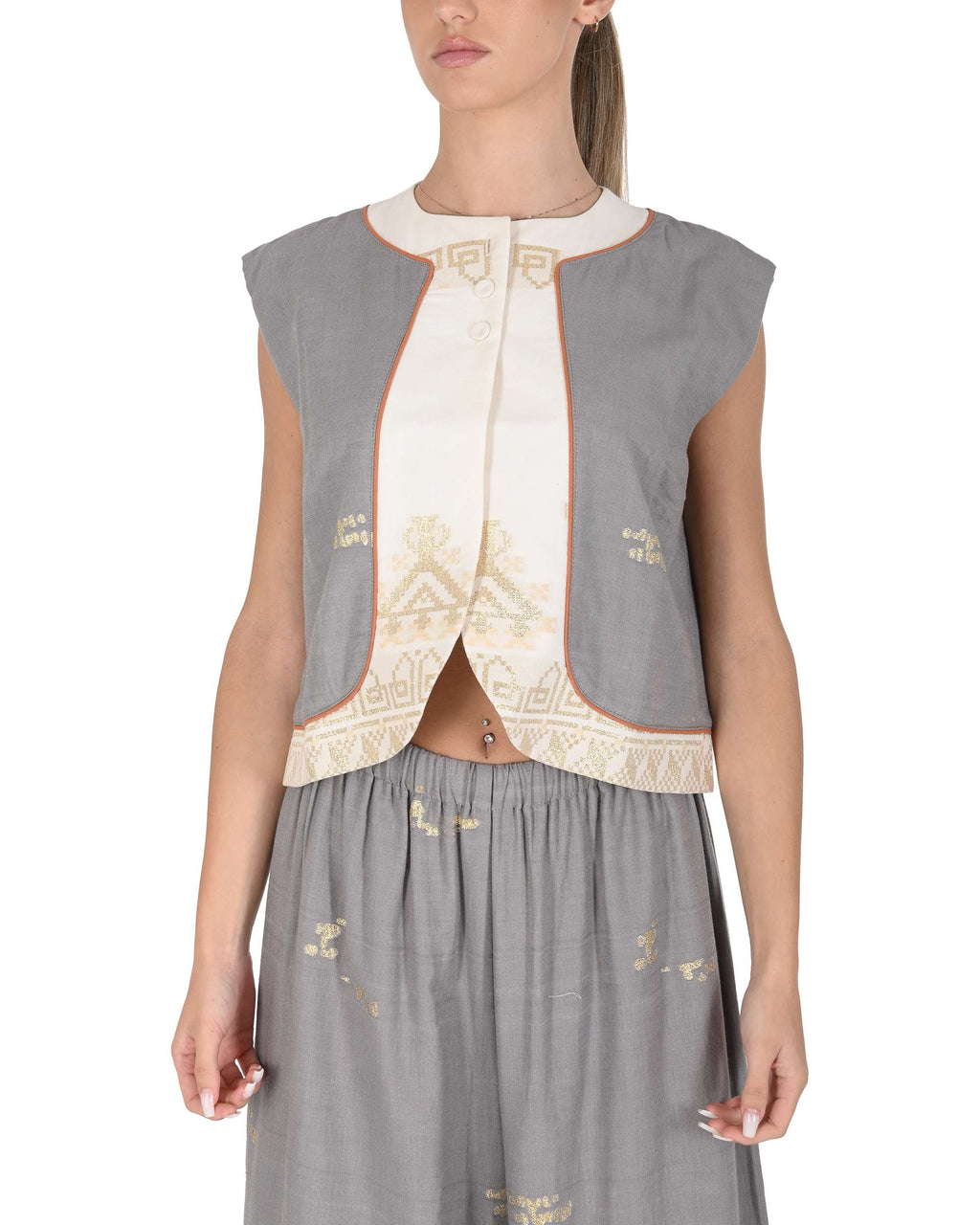 Chaleco Mykonos para mujer POSEIDON GREY 802