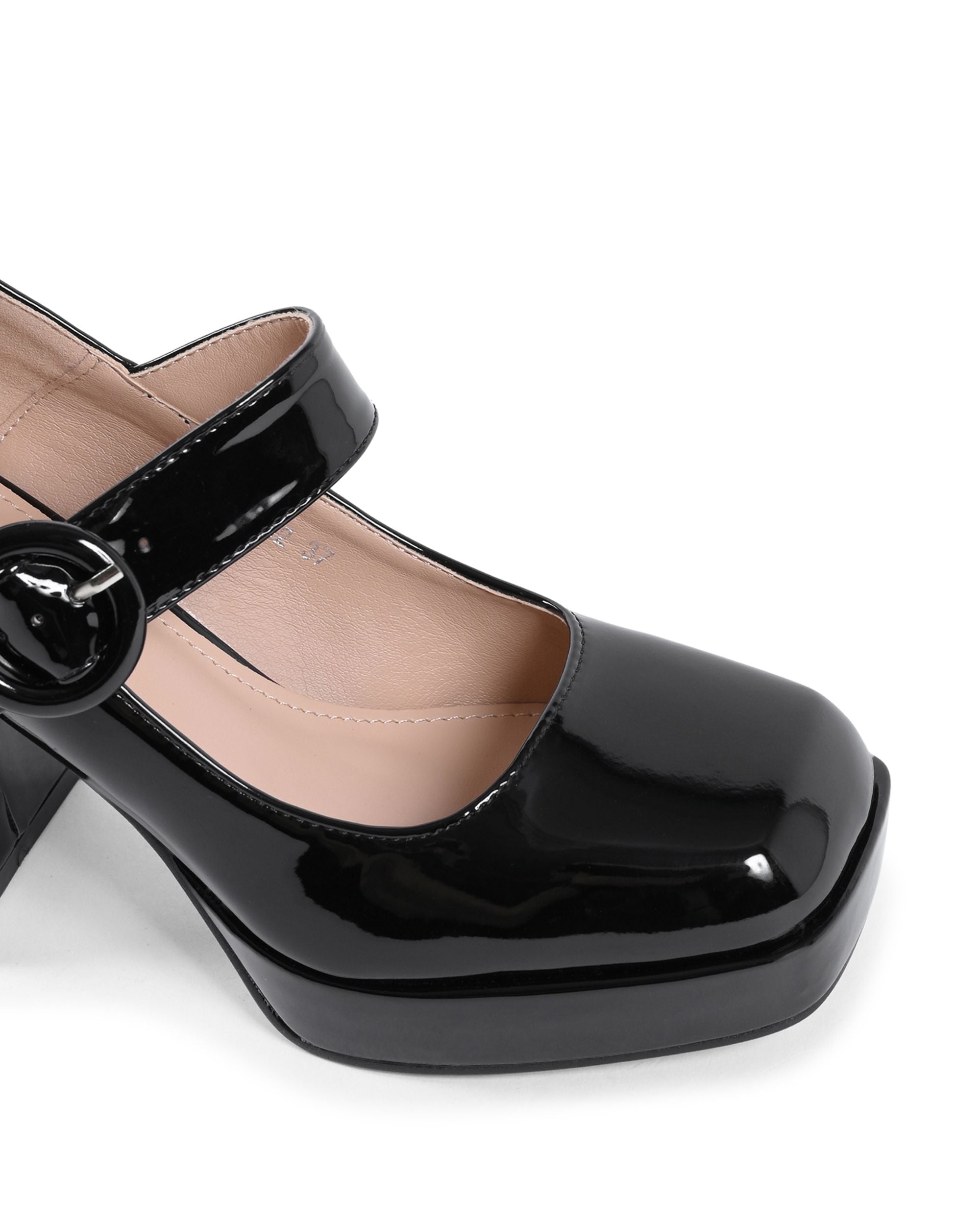 19V69 Italia Zapatos Mary Jane para mujer, color negro, J2962 NERO