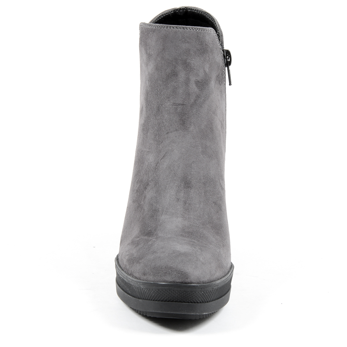 Andrew Charles Womens Heeled Ankle Boot Grey SHERYL