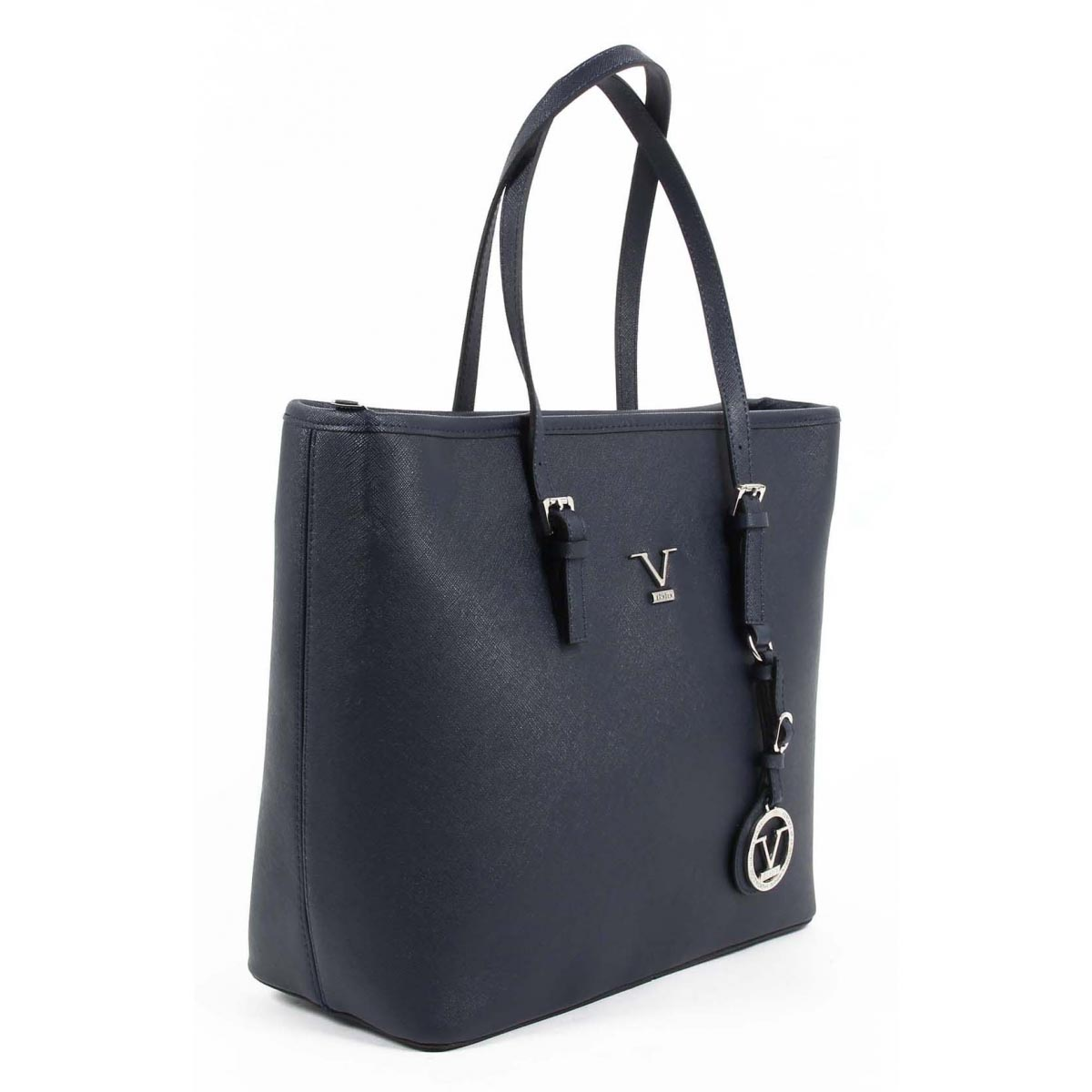 Bolso de mano para mujer V 1969 Italia VE010 AZUL MARINO