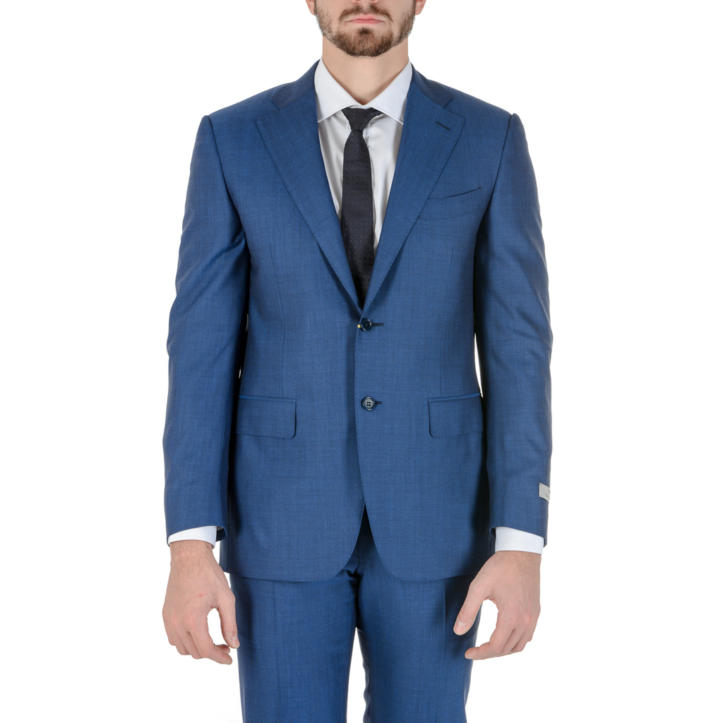 Canali Mens Suit Long Sleeves Blue